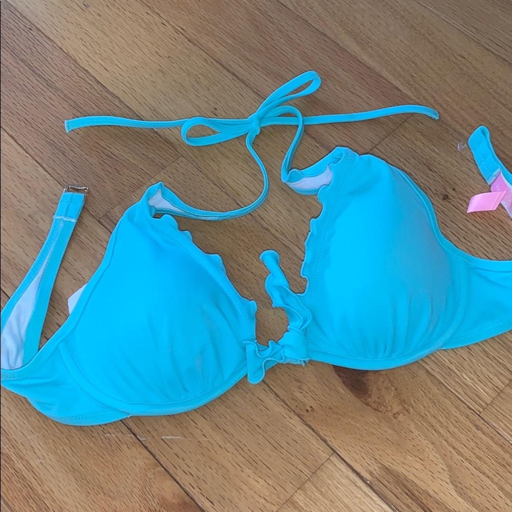 Victoria Secret Aqua colored bikini top